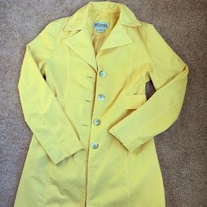 Michael Kors Yellow Trench Coat